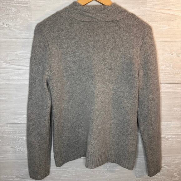 Fenn Wright Mason Gray Merino Wool Rabbit Hair Cashmere Knit Sweater Medium - Picture 5 of 6